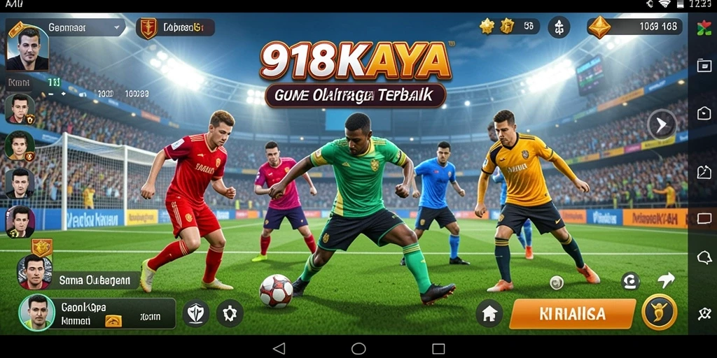 Tampilan seru gameplay 918KAYA dalam pertandingan olahraga.
