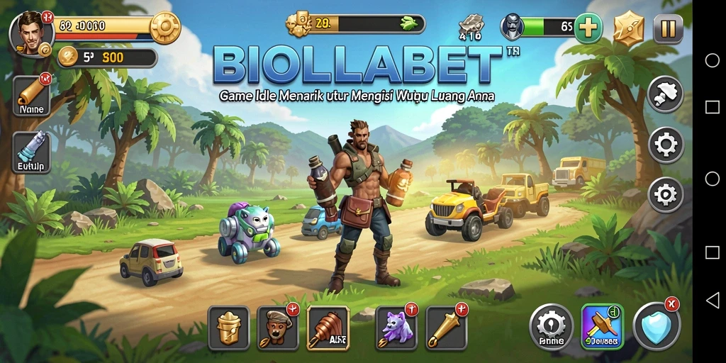 Tampilan gameplay BIOLABET yang menarik dan penuh warna.