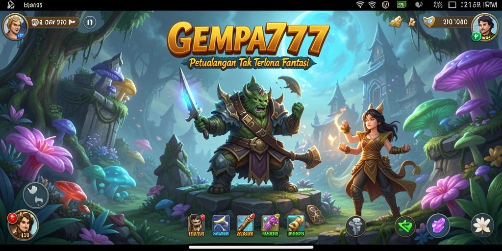 Tampilan gameplay menakjubkan dari GEMPA777 yang menunjukkan petualangan seru.
