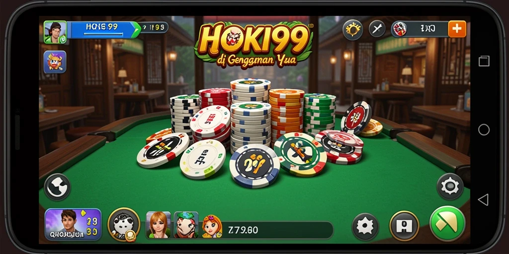 Screenshot yang menunjukkan momen seru dalam permainan QiuQiu HOKI99.