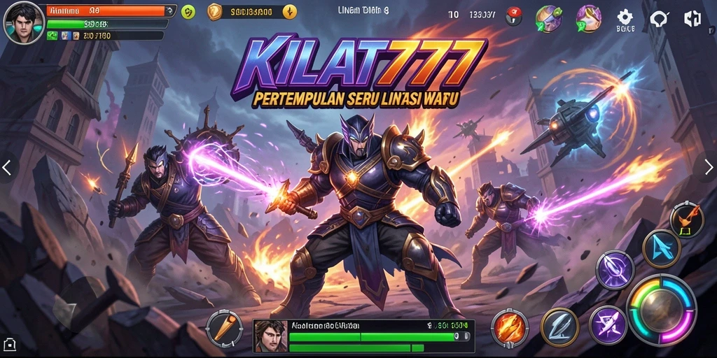 Tampilan seru gameplay KILAT777 dalam aksi pertempuran.
