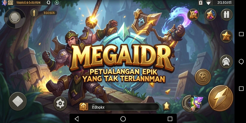 Tangkapan layar menampilkan aksi seru dalam dunia MEGAIDR.