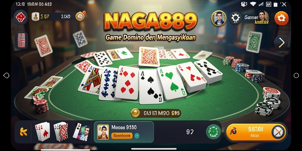 Gameplay seru NAGA889 dalam permainan Domino yang menarik.