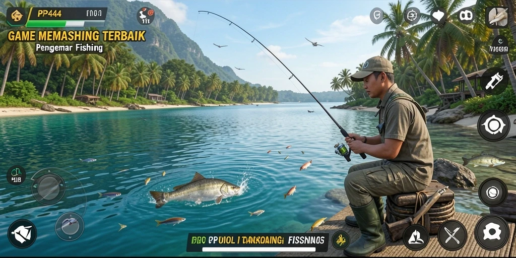 Tangkapan ikan menakjubkan dalam gameplay PP444.
