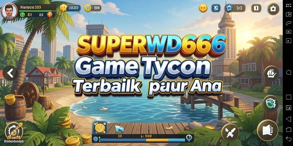 Tampilan gameplay menarik dari SUPERWD666, menunjukkan aksi manajerial yang seru.