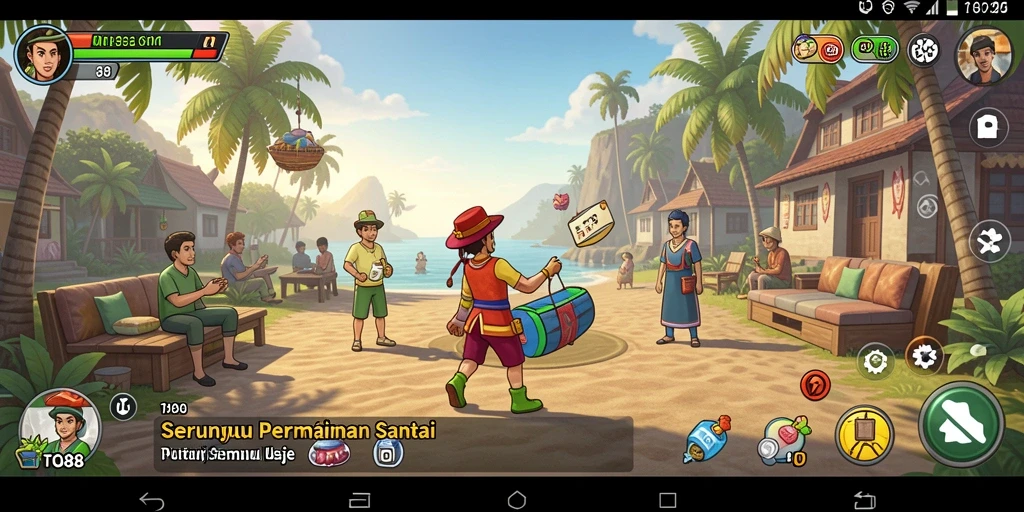 Tampilan gameplay <strong>TO88</strong> yang ceria dan menarik untuk penggemar casual.