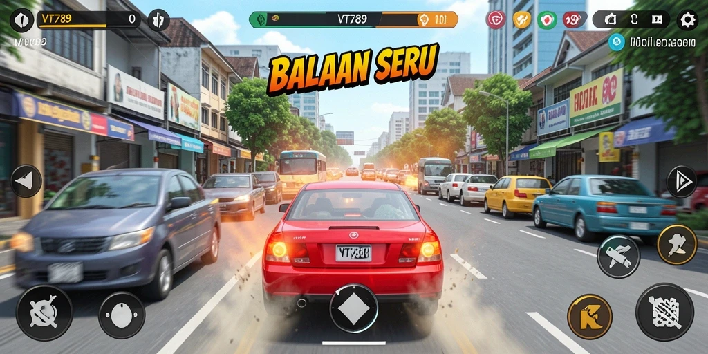 Tampilan gameplay Racing VT789 dengan grafik memukau dan aksi mendebarkan.